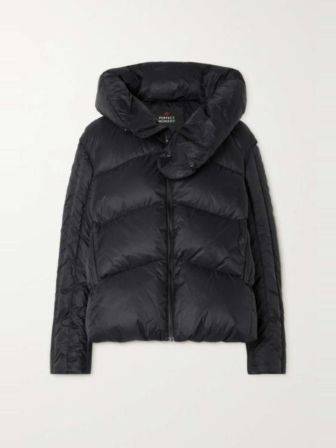 PERFECT MOMENT Orelle quilted hooded down ski jacket