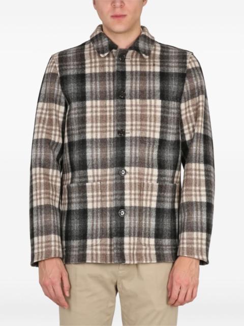 Aspesi checked-pattern buttoned shirt