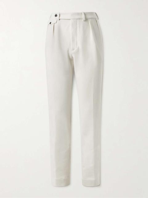 Ralph Lauren Straight-Leg Cotton-Blend Jersey Trousers