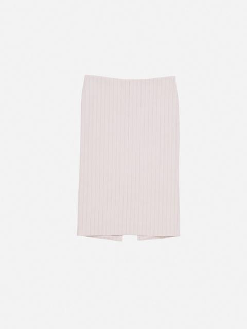 Acne Studios Pinstripe a-line skirt - Taupe beige