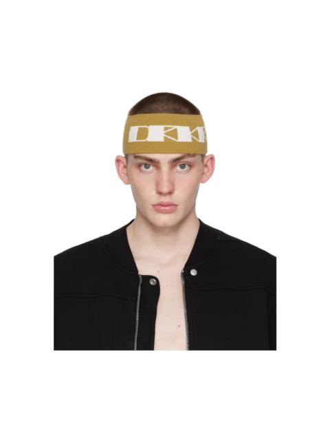 Rick Owens DRKSHDW Yellow 'DRKR' Headband | REVERSIBLE