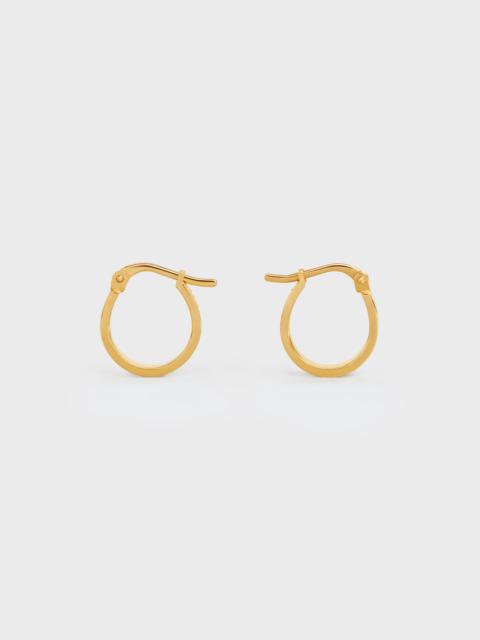 Celine Paris Hoops in Brass with Gold Finish