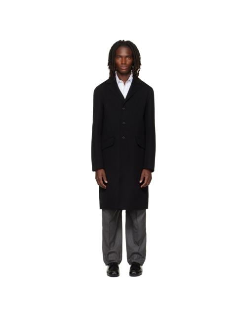 Jil Sander Black Melton Coat