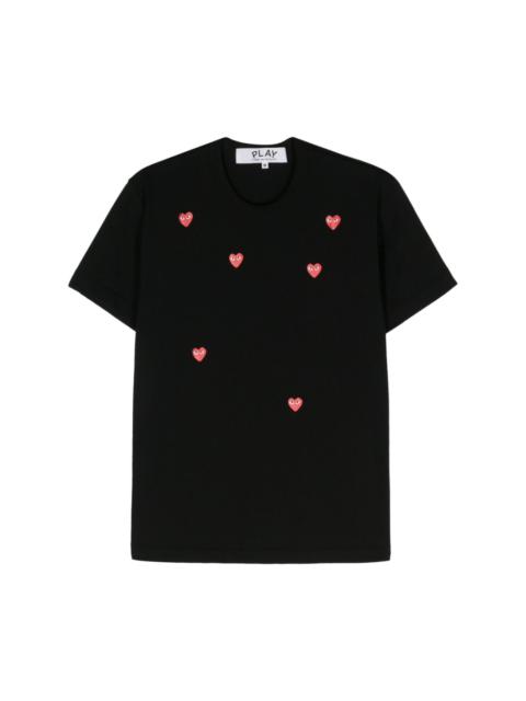 heart-print cotton T-shirt