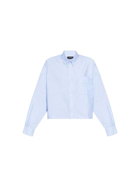 A.P.C. button-up cropped shirt
