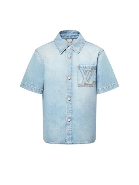 Louis Vuitton Short-Sleeved Denim Shirt