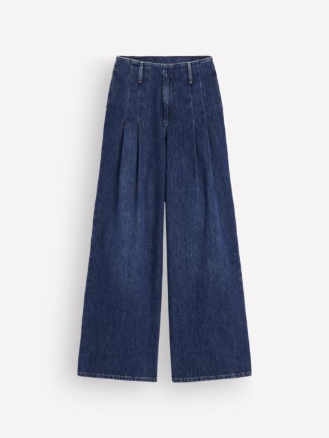 BODEN Mayfair Wide Leg Pleat Jeans-Mid Vintage