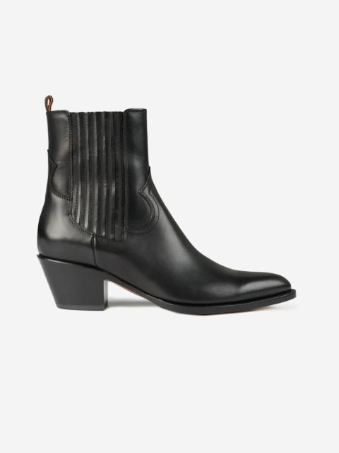 SLOWEAR Leather cowboy ankle boots
