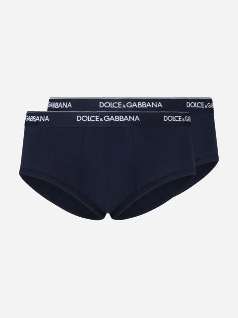 Dolce & Gabbana Two-pack Brando briefs in stretch cotton