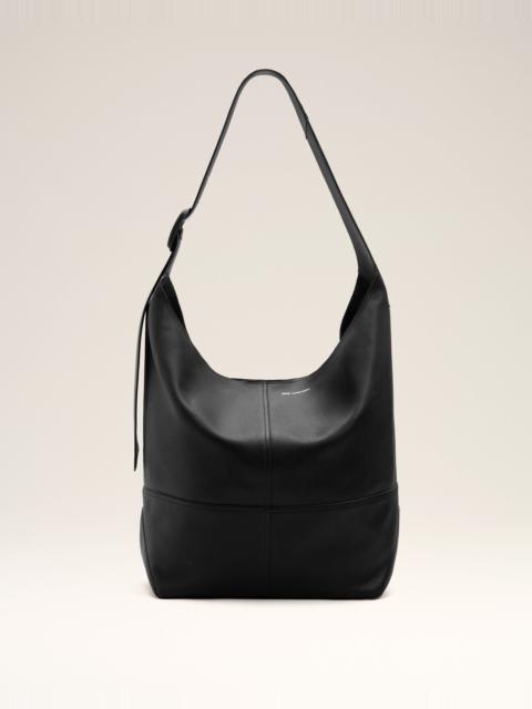 AMI Paris BLACK TAURILLON LEATHER ETIENNE CROSSBODY BAG