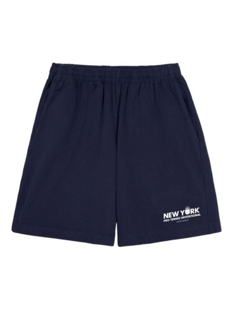Sporty & Rich elasticated print-detail track shorts