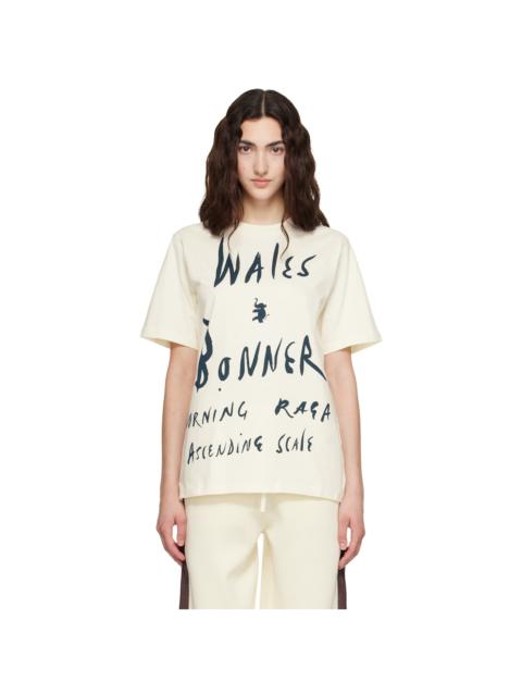 WALES BONNER Off-White Cotton Jersey Raga T-shirt