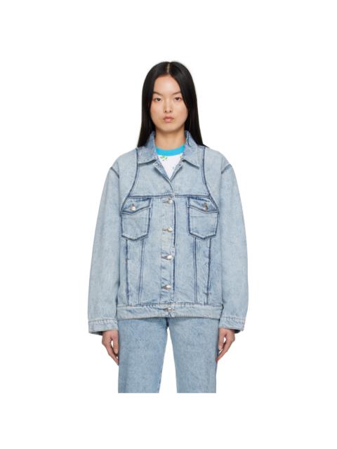 Blue Washed-Out Denim Jacket