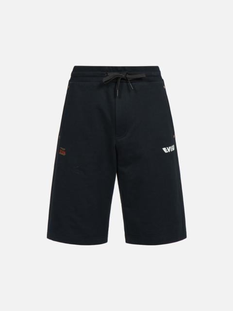 EVISU KOI-DRAGON DAICOCK PRINT SWEAT SHORTS