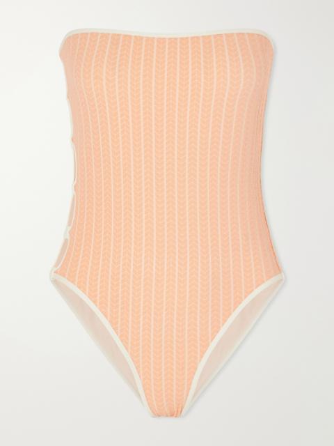 ERES Golden Cut-out Jacquard Swimsuit
