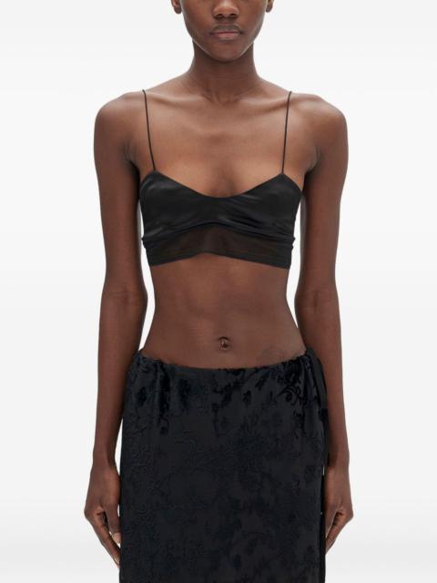 Ann Demeulemeester scoop-neck cropped top