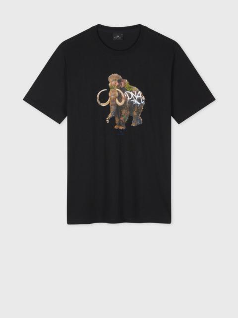 Paul Smith Black 'Graffiti Mammoth' Print T-Shirt