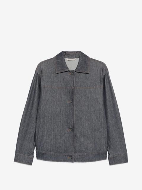 Max Mara contrast-stitch denim jacket