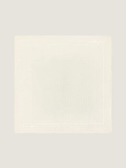 Givenchy GIVENCHY PARIS POCKET SQUARE IN SILK JACQUARD
