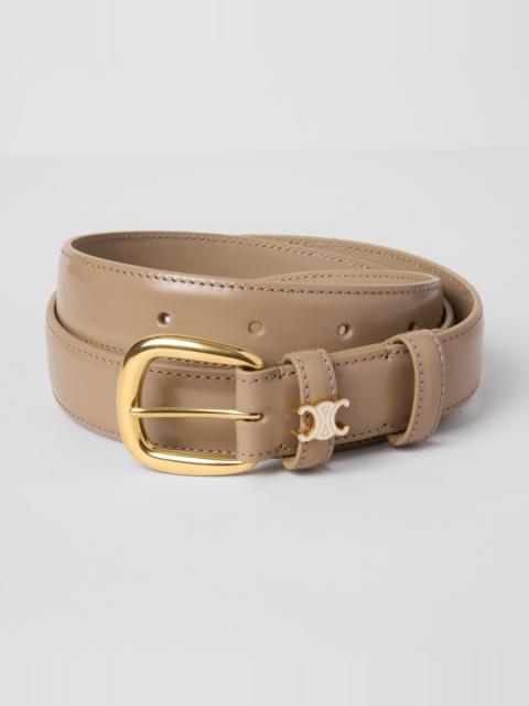 CELINE VIVIENNE BELT 25 IN TAURILLON LEATHER WITH ENAMELLED TRIOMPHE