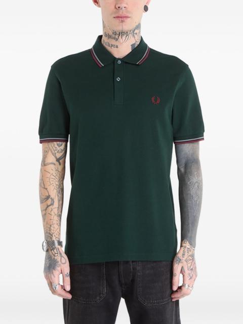 Fred Perry striped-trim polo shirt