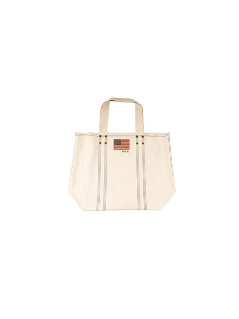 Polo Ralph Lauren Flag Canvas Tote Bag "Beige" 453238