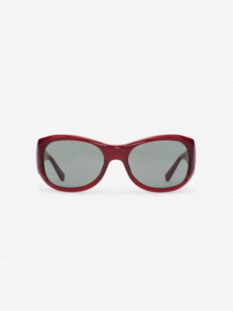 MAGDA BUTRYM Round sunglasses in burgundy
