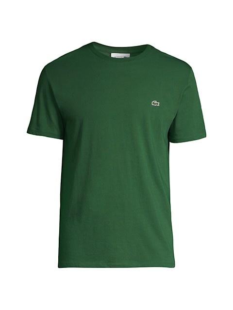 LACOSTE Green Crewneck T-Shirt
