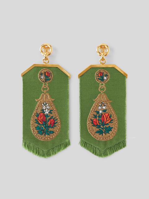 Etro EMBROIDERED PENDANT EARRINGS