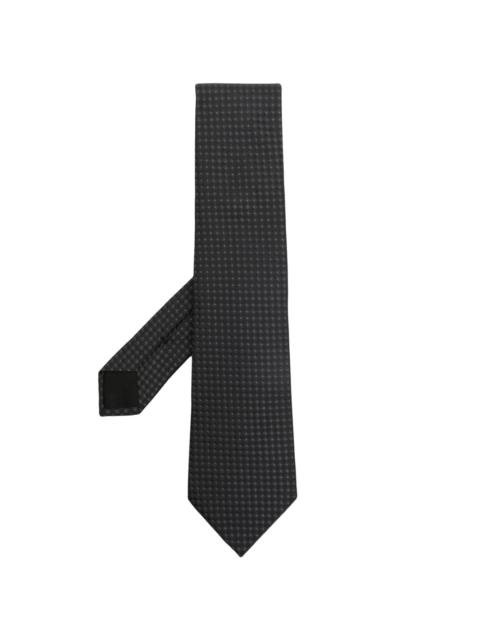 Givenchy geometric-pattern print silk tie
