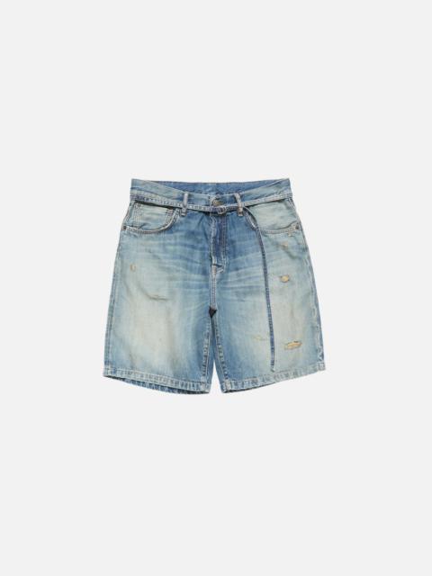 Acne Studios Denim shorts - loose fit - Mid Blue