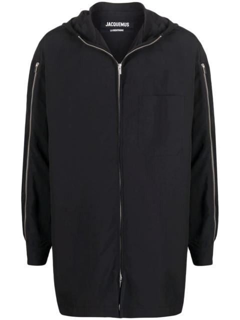 JACQUEMUS zip-sleeve coat