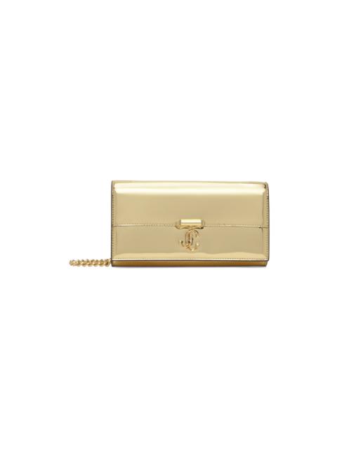 JIMMY CHOO Gold Avenue Wallet Bag