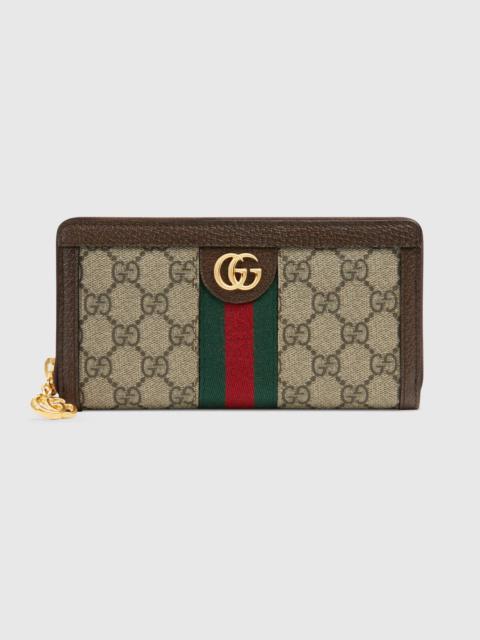 GUCCI Ophidia GG zip around wallet