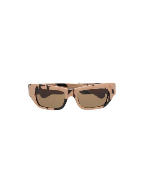 GUCCI camouflage-pattern biker-style sunglasses