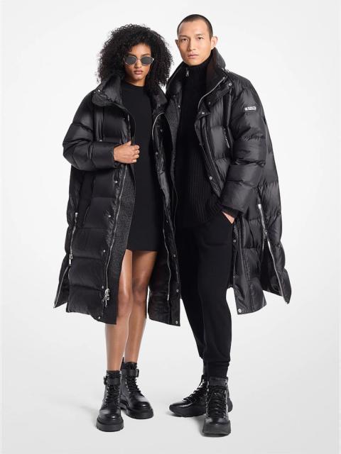 MICHAEL KORS Satin Ciré Puffer Coat