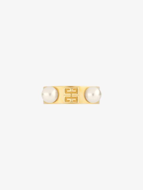 Givenchy 4G RING IN METAL WITH PEARLS