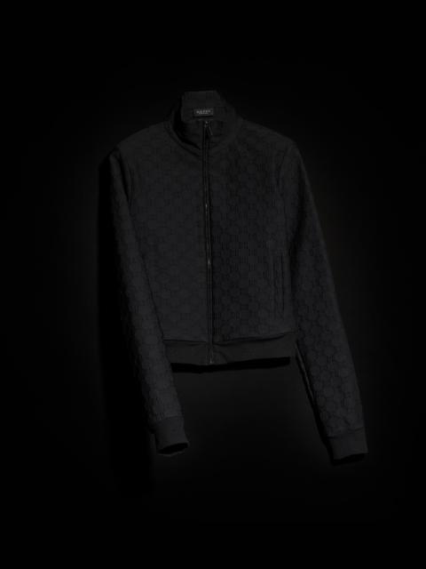 GUCCI GG jersey jacquard zip jacket