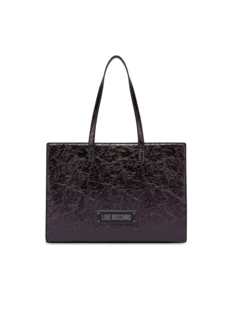 logo-plaque tote bag