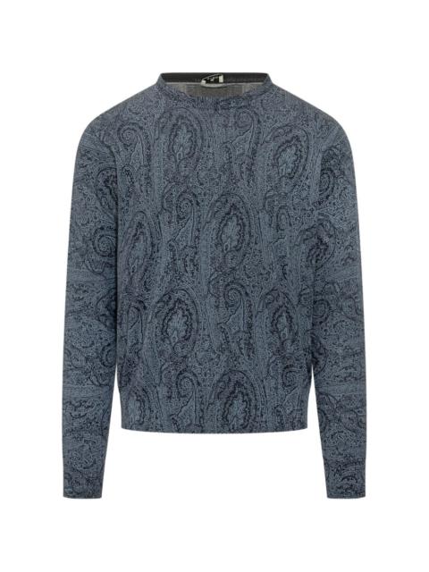 Etro paisley crew-neck sweater