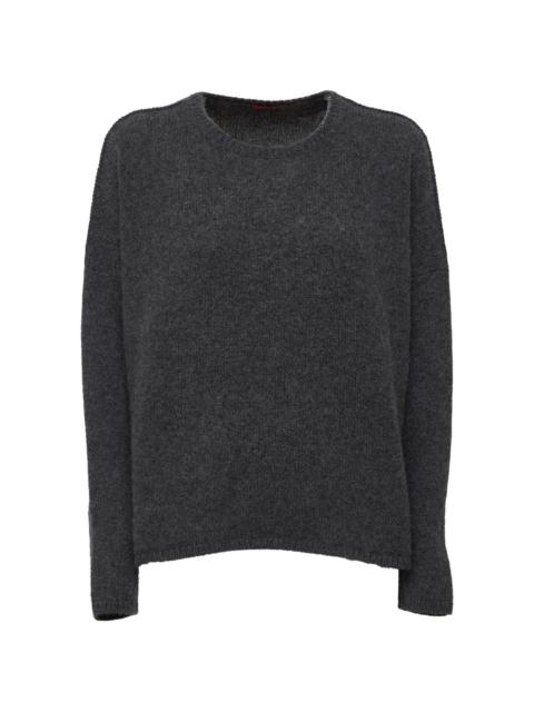 apuntob crew-neck drop-shoulder sweater