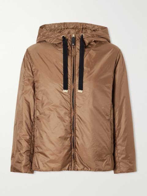 Max Mara Padded hooded shell jacket Light brown