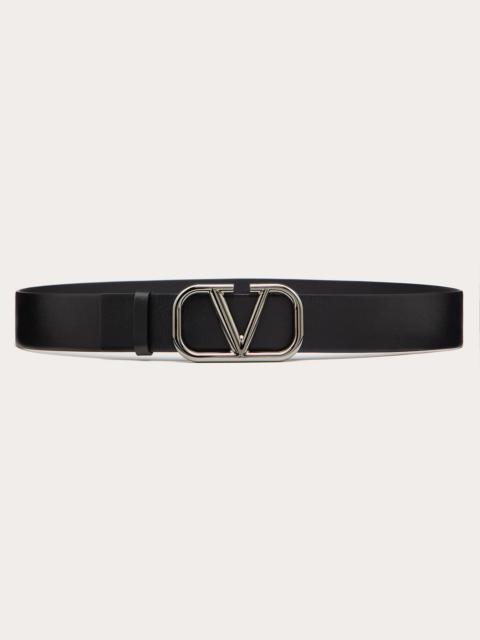 Valentino VLOGO SIGNATURE CALFSKIN BELT 40 MM