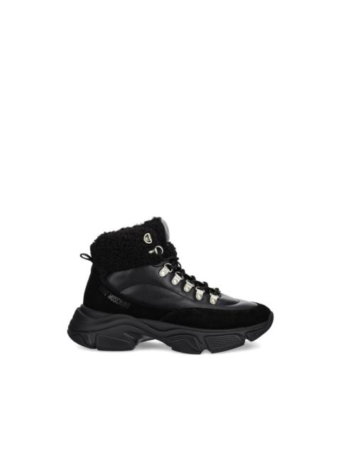 Moschino logo-detail boots