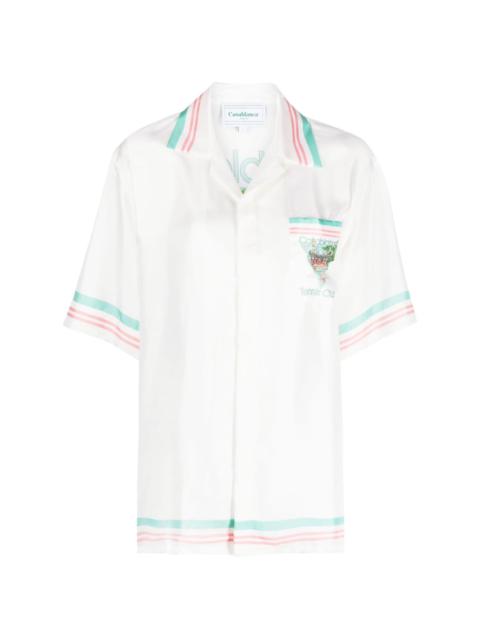 Tennis Club Icon silk shirt