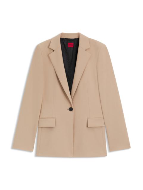 HUGO REGULAR-FIT BLAZER IN PINSTRIPE STRETCH FABRIC