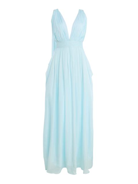 deme Exclusive The Sabrina Silk-Chiffon Dress