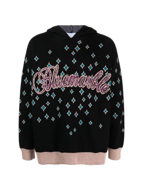 BLUEMARBLE rhinestone-embellished jacquard jumper