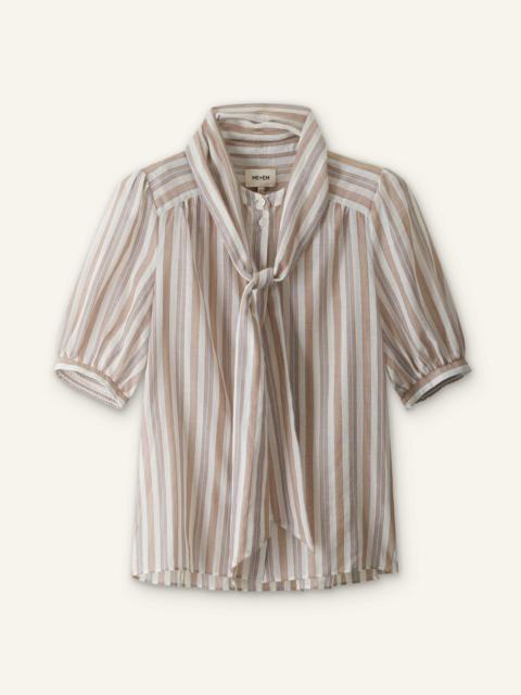 ME+EM Soft Stripe Blouse