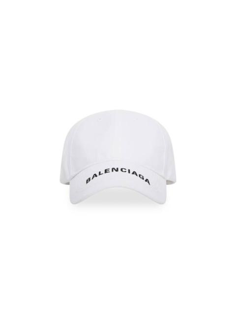 BALENCIAGA Logo Visor Cap  in White